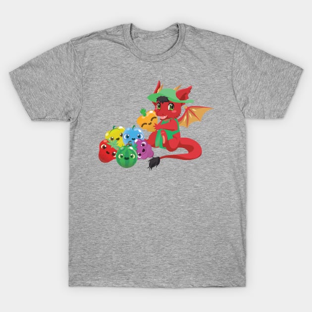 Dragon Fruit Match Hug T-Shirt by PepUp